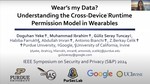 Wear's my Data? Understanding the Cross-Device Runtime Permission Model in Wearables